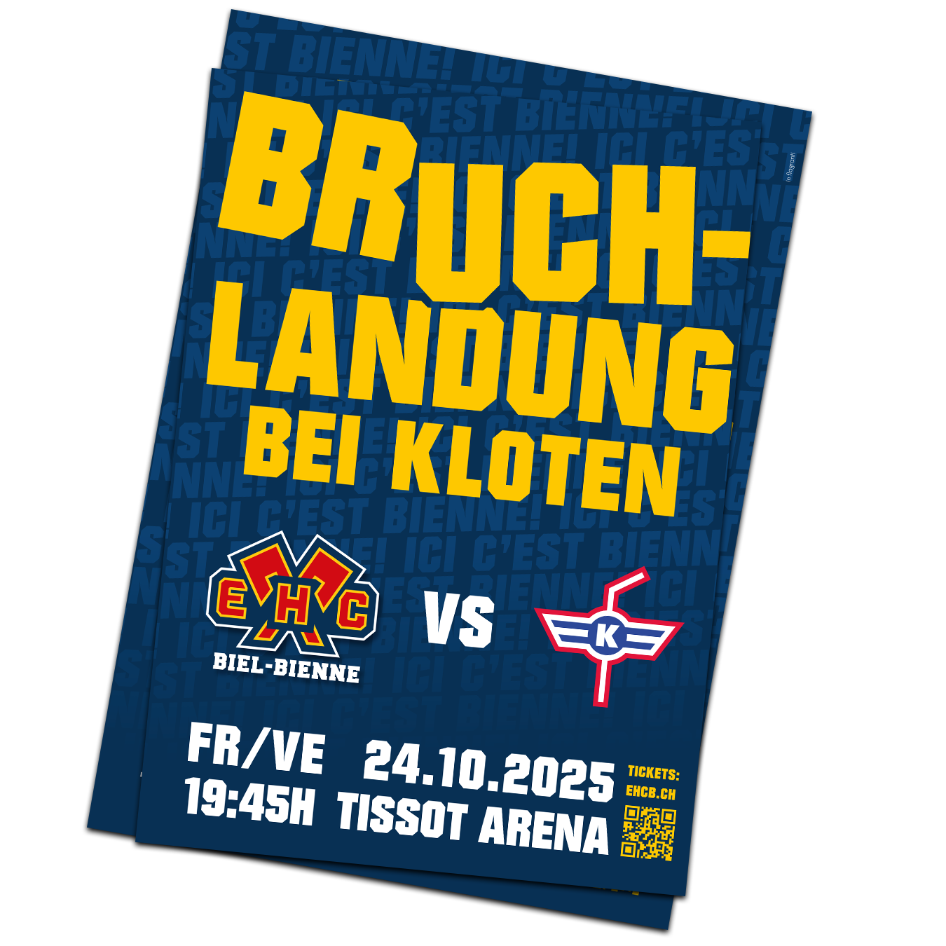 Matchplakat 24.10.2025 - EHC Kloten