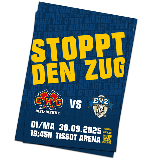 Affiche de match 30.09.2025 - EV Zoug