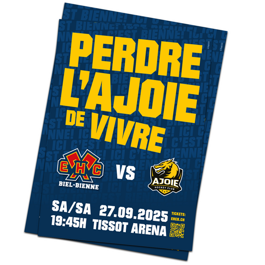 Affiche de match 27.09.2025 - HC Ajoie