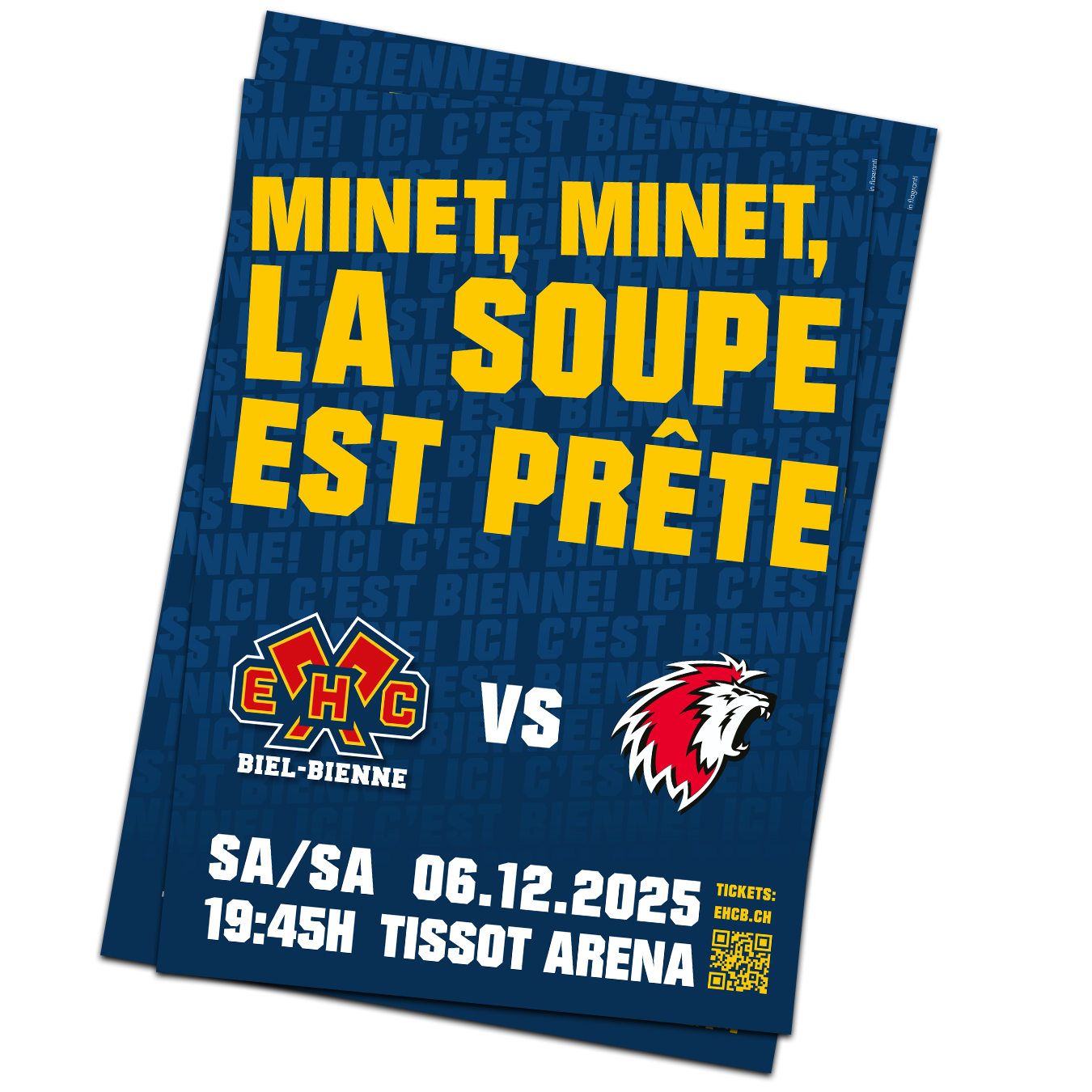 Matchplakat 06.12.2025 - Lausanne HC