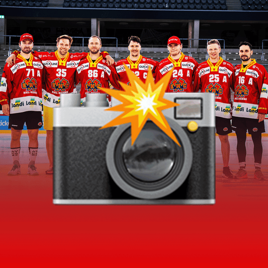 Photo sur la glace après le match