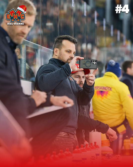 4ème dimanche de l’Avent : Vivre le match depuis le banc des joueurs – HC Bienne vs. SCRJ Lakers