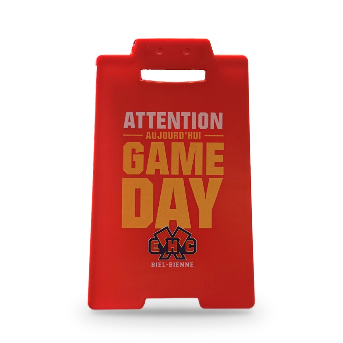 EHCB Gameday-Aufsteller