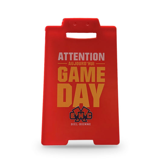 EHCB Gameday-Aufsteller